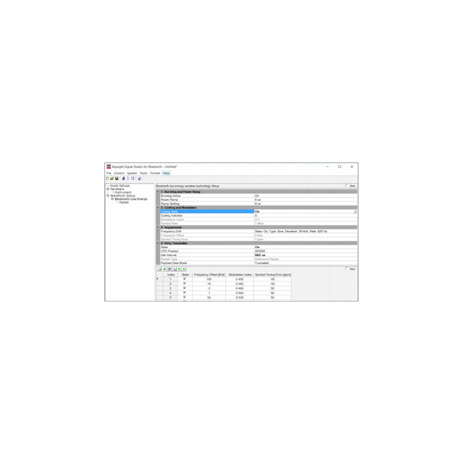 Keysight N7606EMB/R-Y5B-001-A/R-Y6B-001-L Bluetooth Signal Studio, Enhanced Rate, PathWave Series