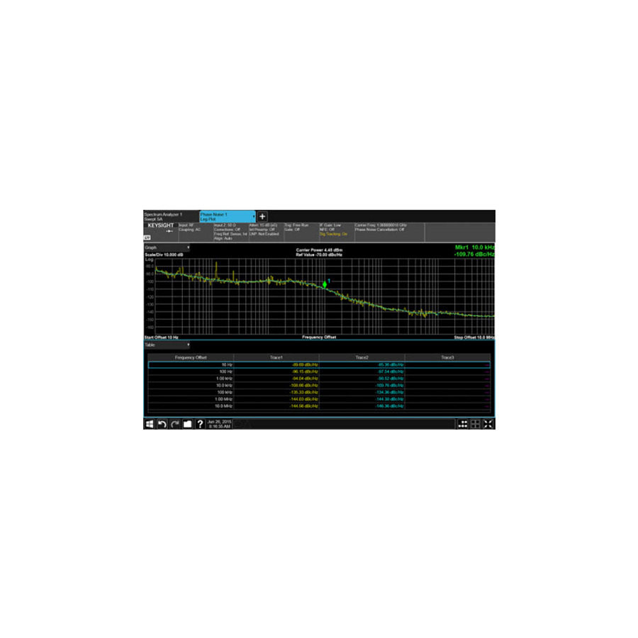 Keysight N9068EM0E/R-Y5C-001-A/R-Y6C-001-L Phase Noise Measurement Application, PathWave X Series