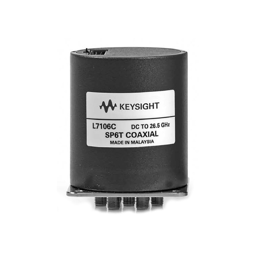 Keysight L7106C/024/161 Coaxial Switch, Multiport, DC to 26.5 GHz, SP6T, 24VDC, Term, L-Series