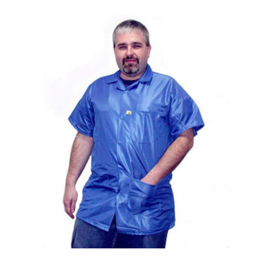 Tech Wear LEQ-43SS-2XL ESD Lab Jacket, Econoshield, Short Sleeve