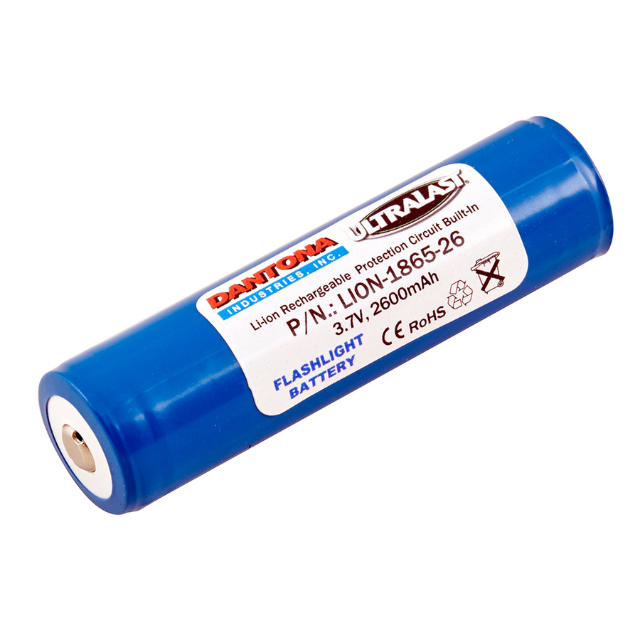 Ultralast LION-1865-26 Battery, 3.7V, 2600 mAh Capacity, Lithium Ion