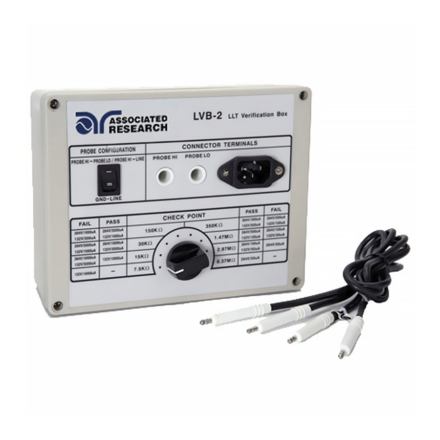 Associated Research LVB-2 Line Leakage Verification Box, Go/No-Go, For OMNIA II / LINECHEK II Series