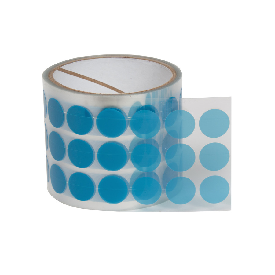 Techni-Pro 451-711 Poly Dots, 5/8", 3" Core, 3.0 mil, Blue