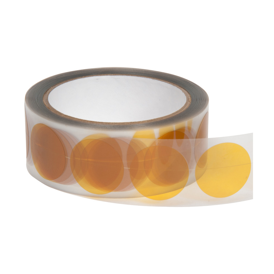 Techni-Pro 461-902 Kapton Disc, 1-1/4", 3" Core, 2.5 mil, Silicone, 500/Roll