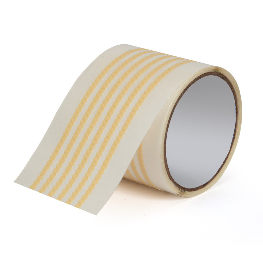 Techni-Pro TST-SW-0125 High Temp Masking Disc Tape, 200 deg, 1/8"x60 Yds, 3" Core, Tan, 5000/Roll