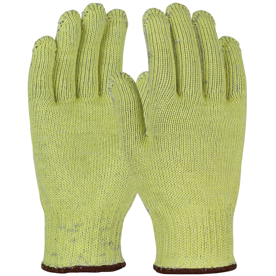 Kut Gard MATA501-2XL Gloves, Cut Resistant, Seamless Knit ATA, Cotton-Polyester, Heavy Weight, Yellow, 2XL