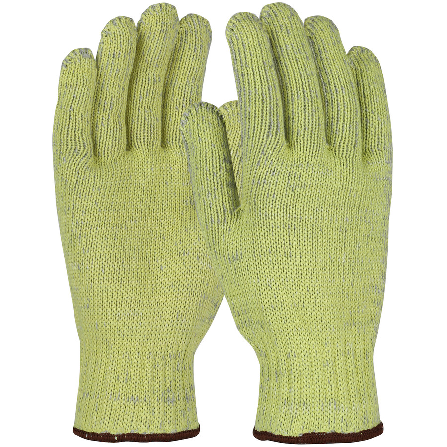 Kut Gard MATA502-2XL Gloves, Cut Resistant, Seamless Knit ATA, Cotton-Polyester, Heavy Weight, Yellow, 2XL