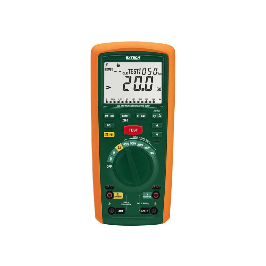 Extech MG320-NIST CAT IV Insulation Tester/True RMS MultiMeter with NIST