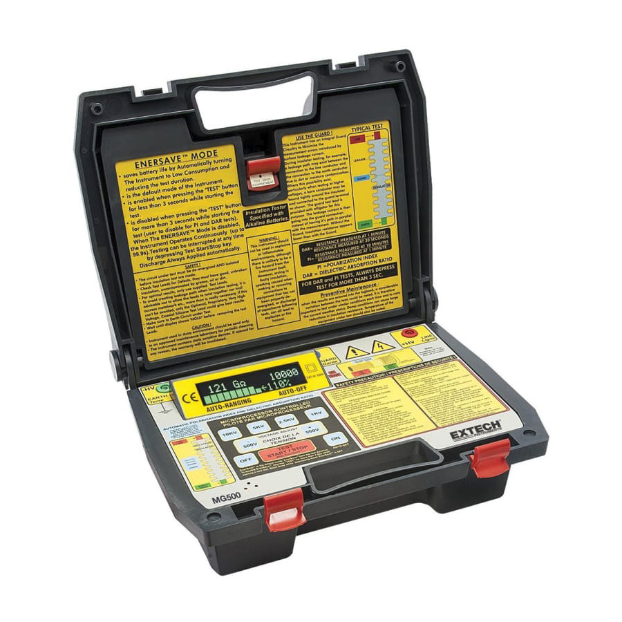 Extech MG500-NIST Digital High Voltage Insulation Tester with NIST