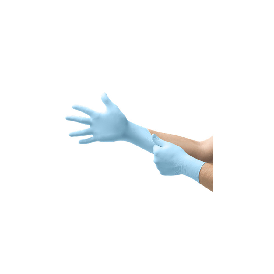 Ansell 163353 Gloves, MICROFLEX XC-310 XCEED, Powder Free, Disposable, Blue, Small, 250/Pk