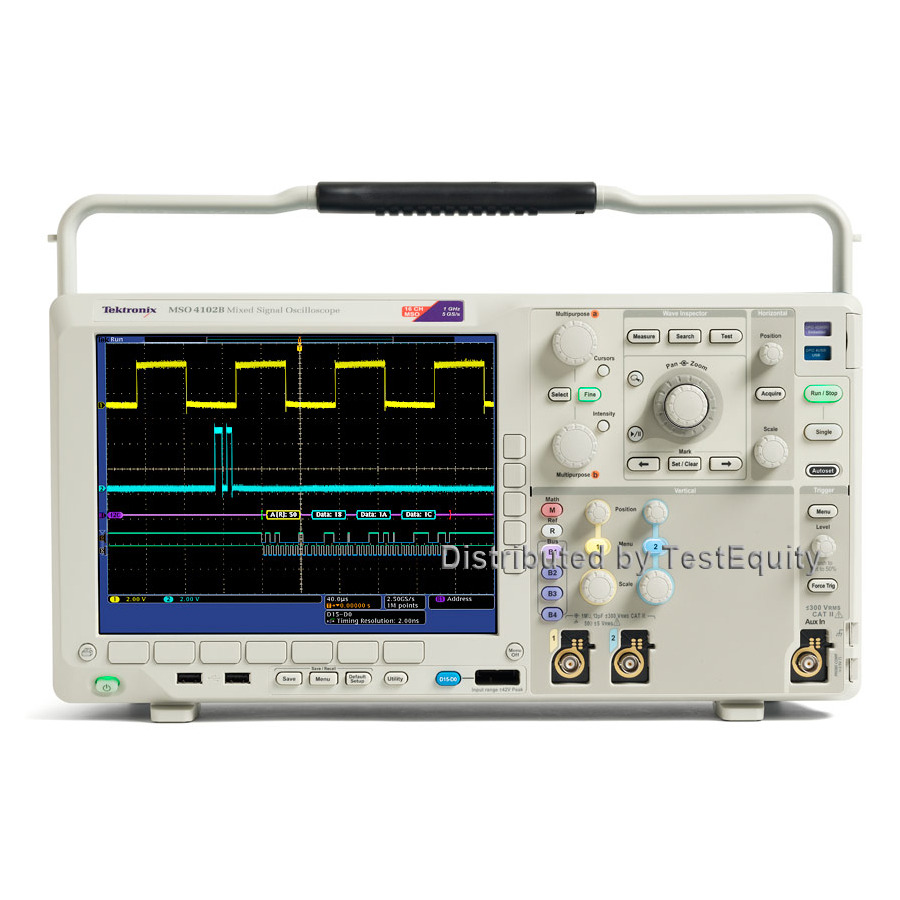 Tektronix MSO4102B Mixed Signal Oscilloscope, 4/16 CH, 1 GHz, 2.5 GS/s, 5 Mpts, MSO4000B Series