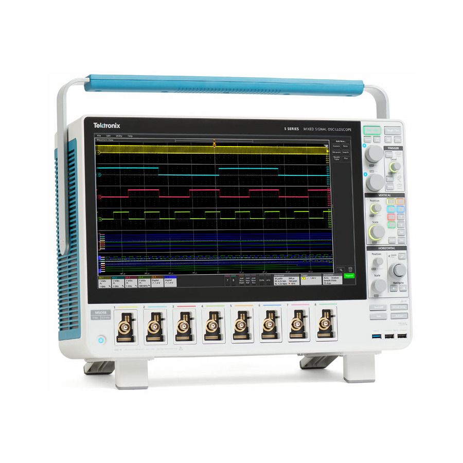 Tektronix MSO58/5-BW-500 Mixed Signal Oscilloscope, 8/64 Ch, 500 MHz, 6.25 GS/s, 62.5Mpts, 5 Series