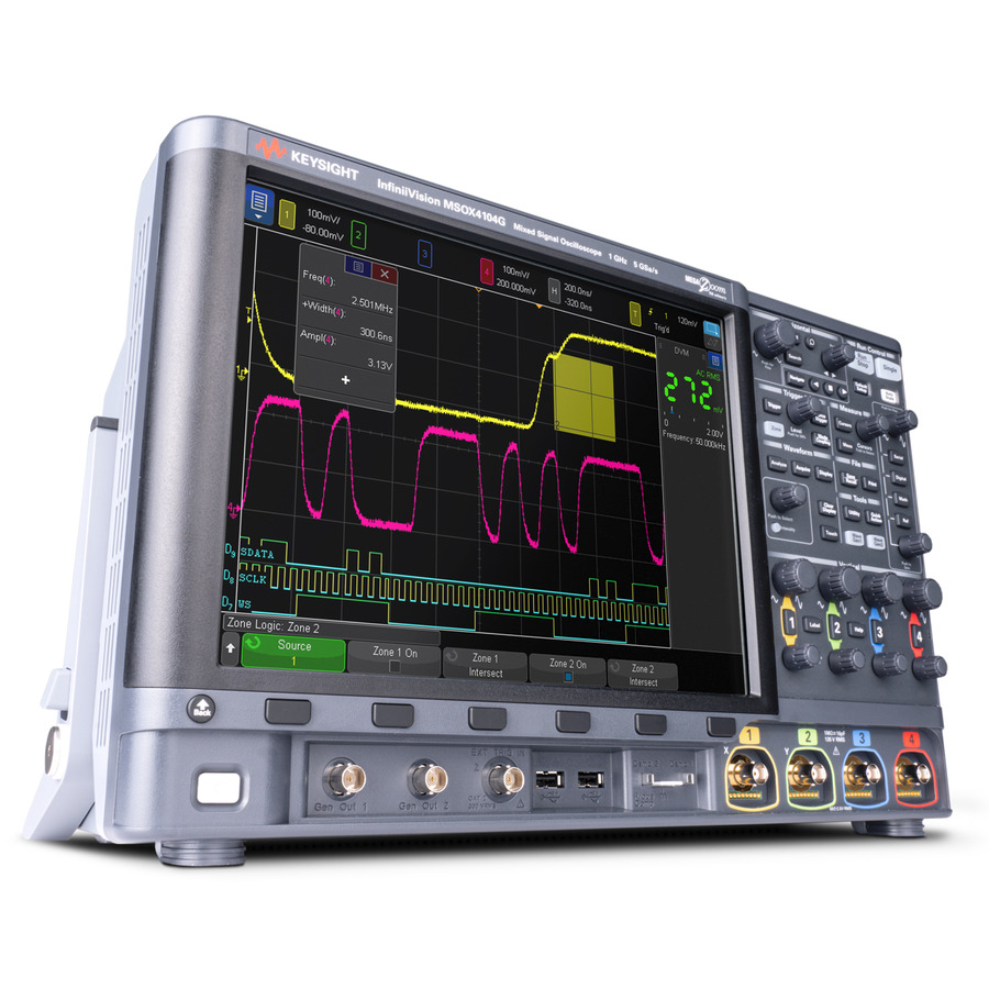 TestEquity: Keysight MSOX4054G Mixed Signal Oscilloscope, 4/16