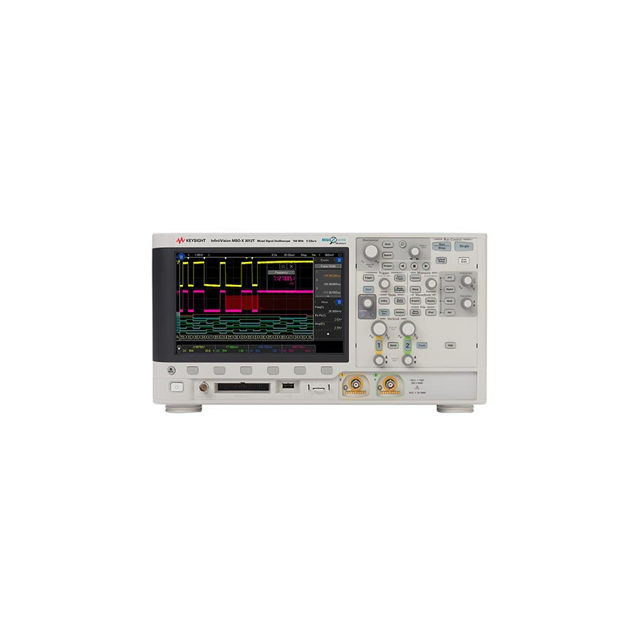 Keysight MSOX3022T Mixed Signal Oscilloscope, 200 MHz, 2/16 Channel, 5 GS/s, 4 Mpts, 3000T Series