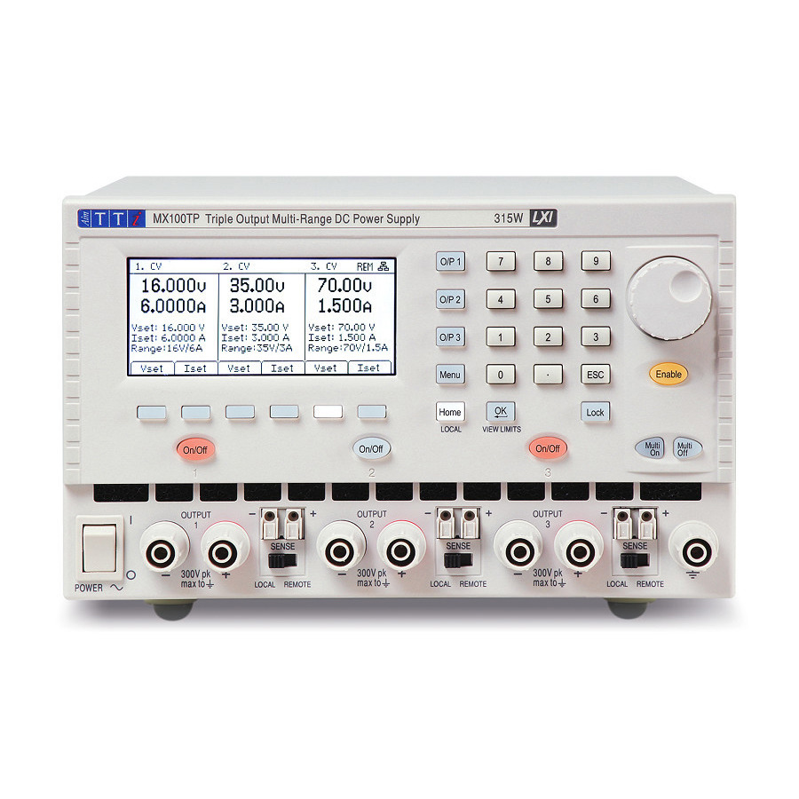TestEquity: Aim-TTi MX100TP DC Power Supply, Triple Output, 3x 35V