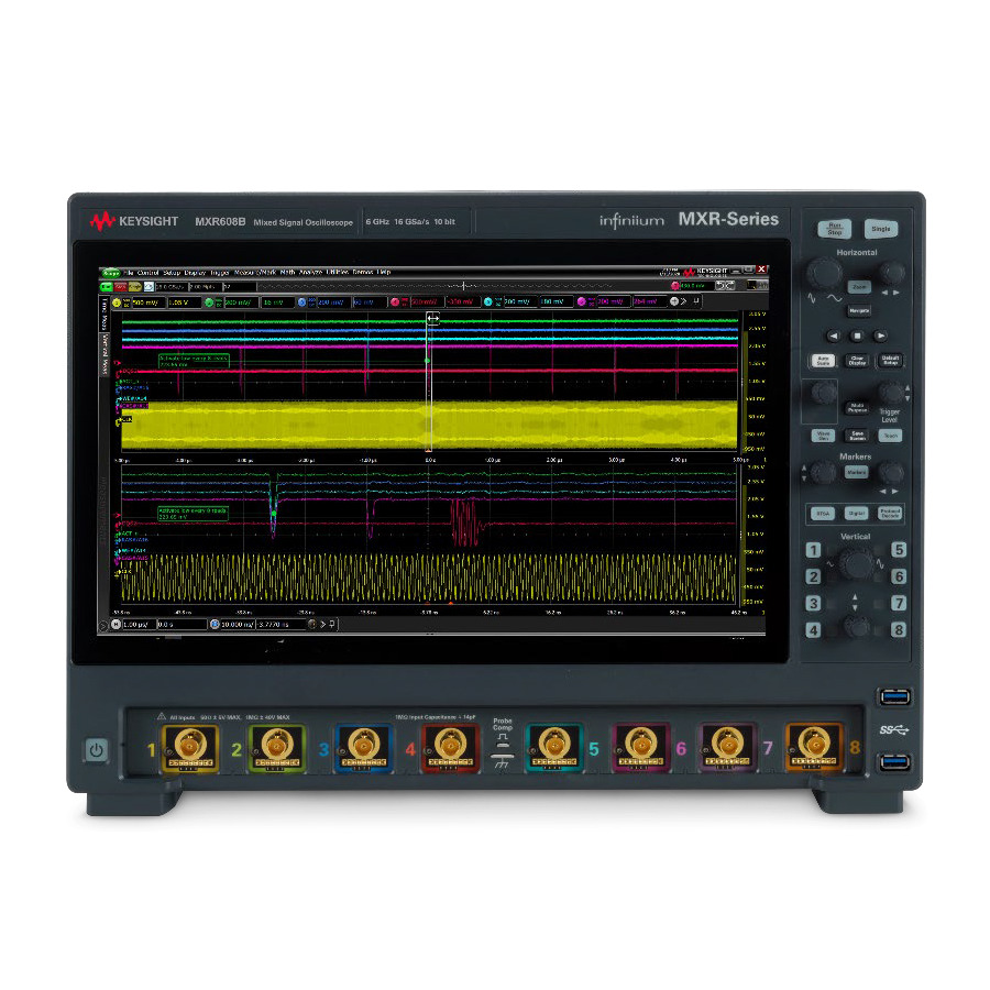 TestEquity: Keysight MXR608B Infiniium Real-Time Oscilloscope, 8