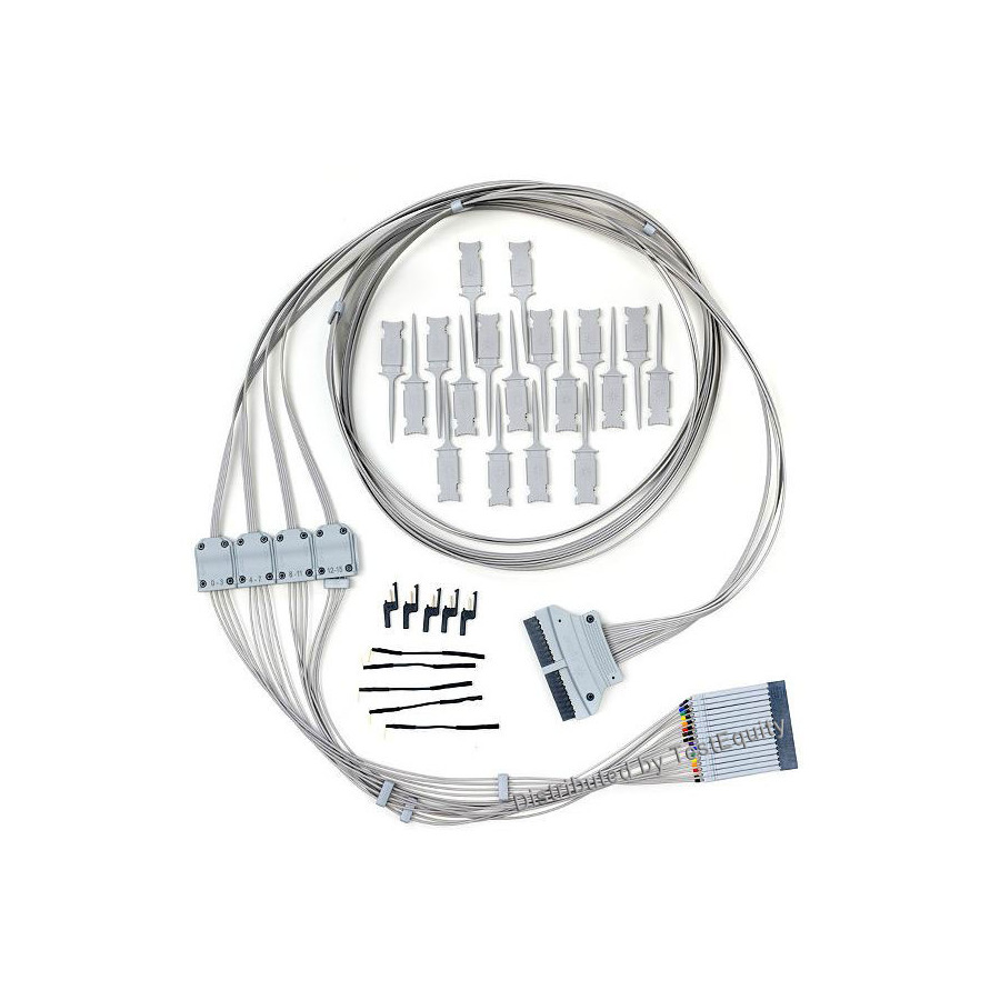 Keysight N2756A MSO Logic Cable Kit, 16 Channel, 100 kOhms, Lead/Grounds/Grabbers