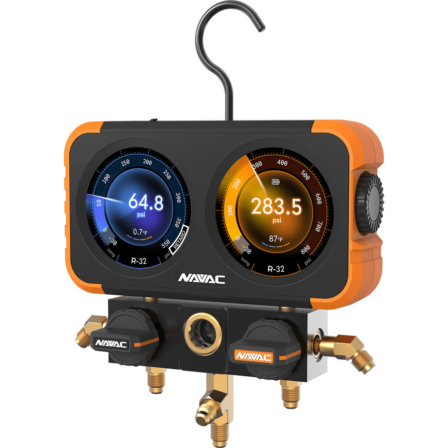 TestEquity: NAVAC N2DX Manifold Gauge, Flex-X, HD Color Graphic