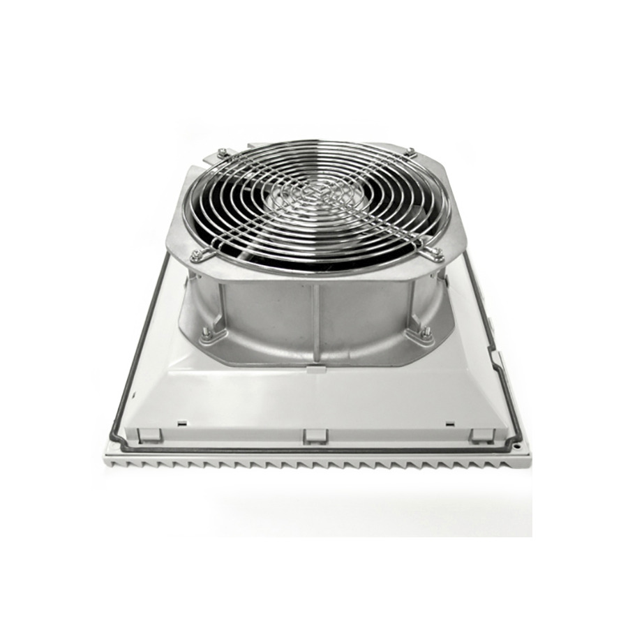 Orion Fans OA225LFG111T Louvered Filter Fan Guard Kit w/Fan, 600CFM, 115V, Gray, OA225LFG Series