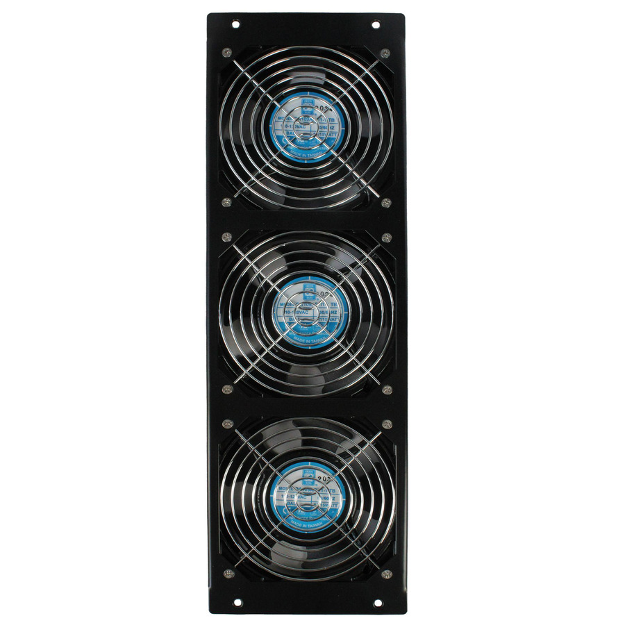 Orion Fans OA300-DV AC Fan Tray, 115/230V Dual Voltage, 330CFM, 3 Units, Black, OA300-DV Series