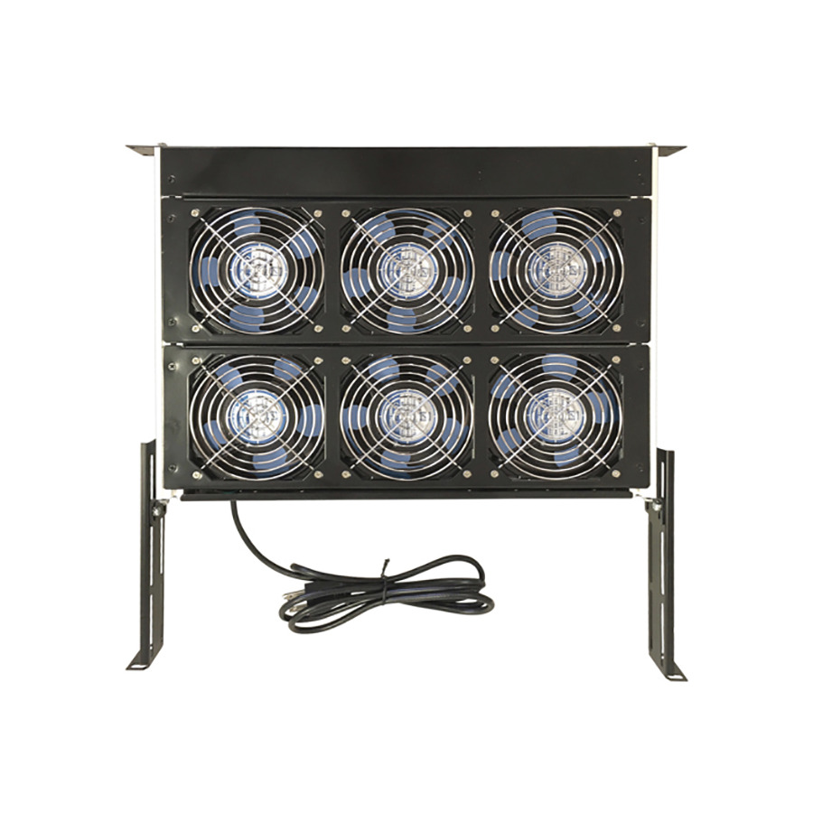 Orion Fans OA600-DV AC Fan Tray, 115/230V Dual Voltage, 660CFM, 6 Units, Black, OA600-DV Series