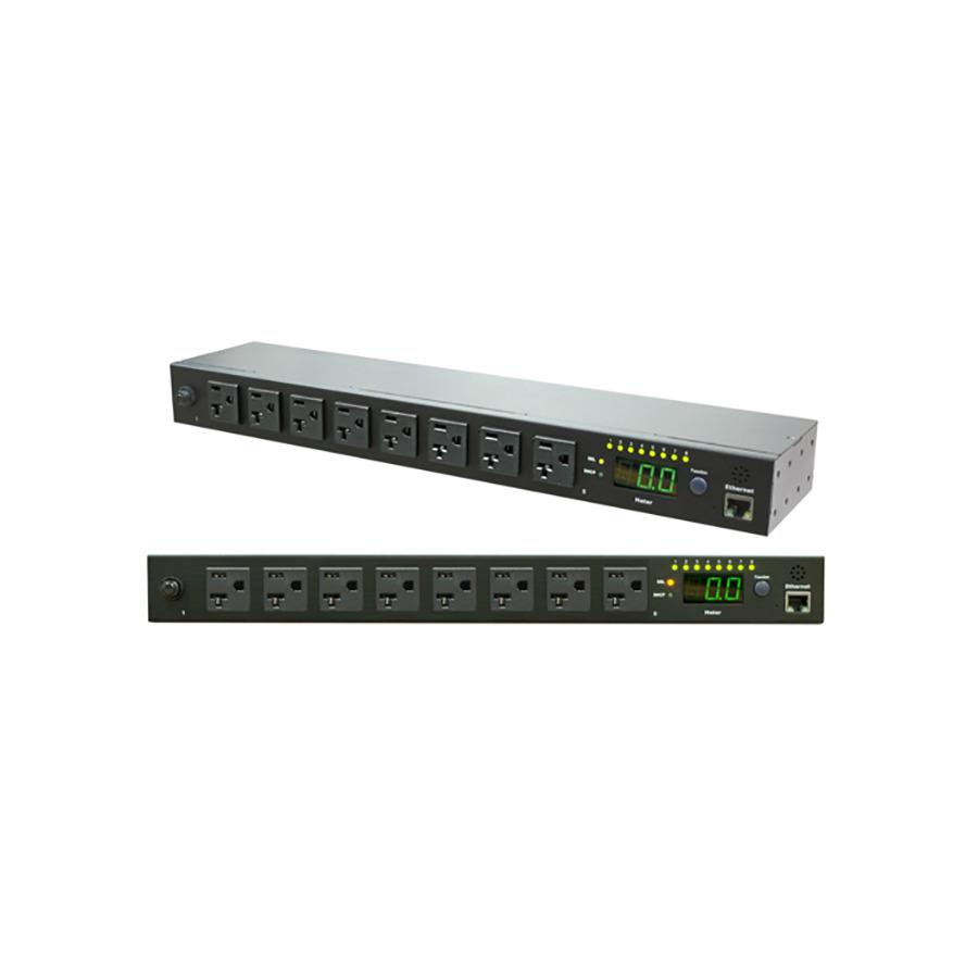 Orion Fans OSP-H15-11-08-N1 Switched PDU, Horizontal, 8 Outlets, 115VAC/15A, RJ45, Black