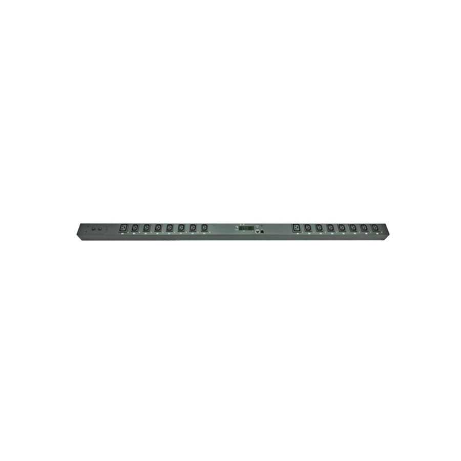 Orion Fans OSP-V16-23-16-N1 Switched PDU, Vertical, 16 Outlets, 230VAC/16A, RJ45, Black