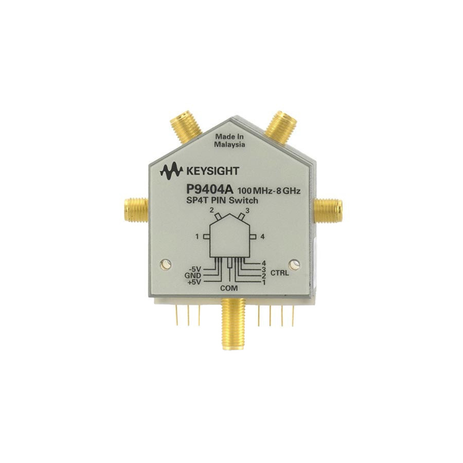 Keysight P9404A PIN Solid State Switch, 100 MHz to 8 GHz, SP4T