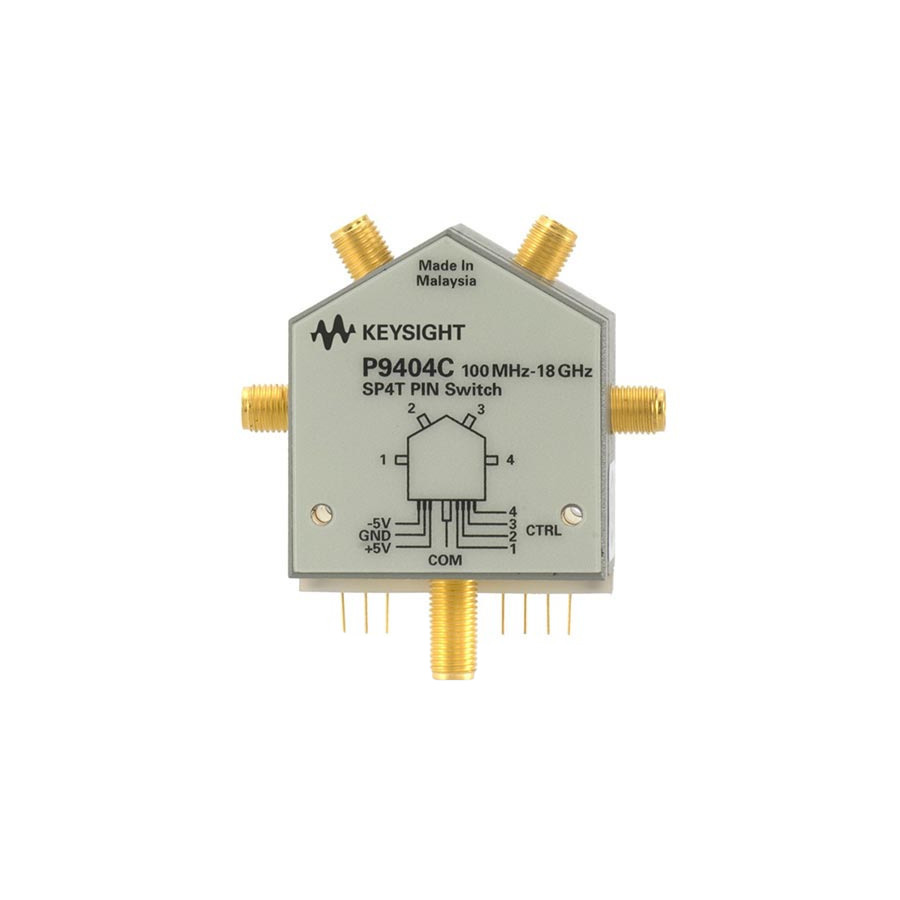 Keysight P9404C PIN Solid State Switch, 100 MHz to 18 GHz, SP4T