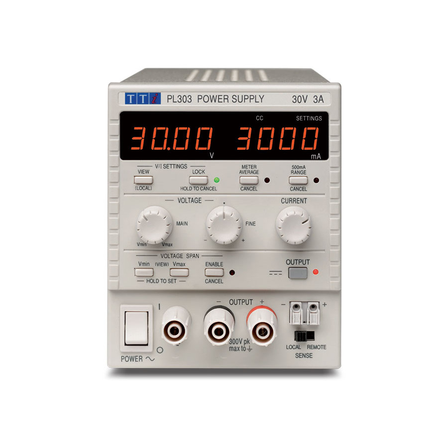 Aim-TTi PL303-P DC Power Supply, 1 Output, 30V/3A, 90W, PL Series