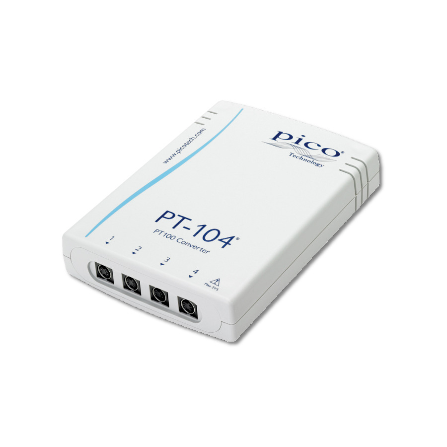 Pico Technology USB PT-104 USB Data Logger, 4 Channel, 24-Bit ADC, Measures Voltage/Resistance