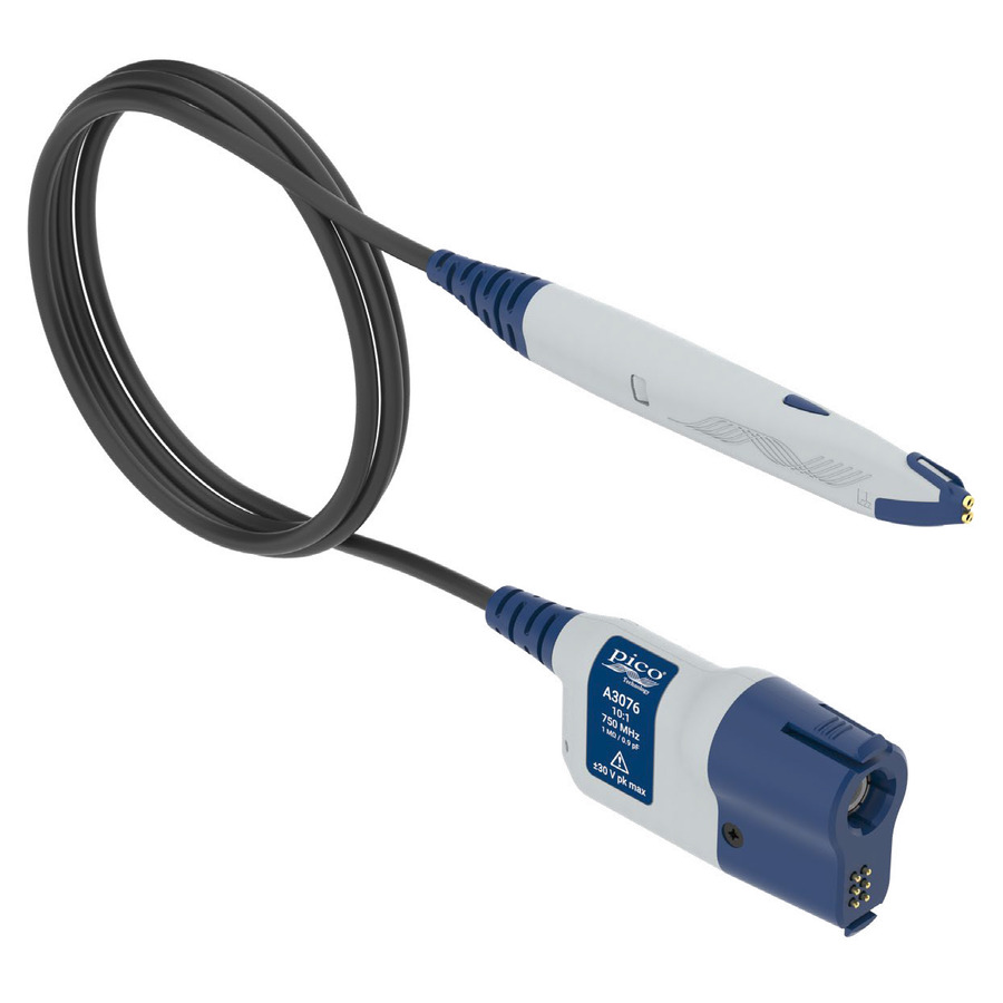 Pico Technology A3076 High-Impedance Active Probe, 10x, DC to 750 MHz, A3000 Series