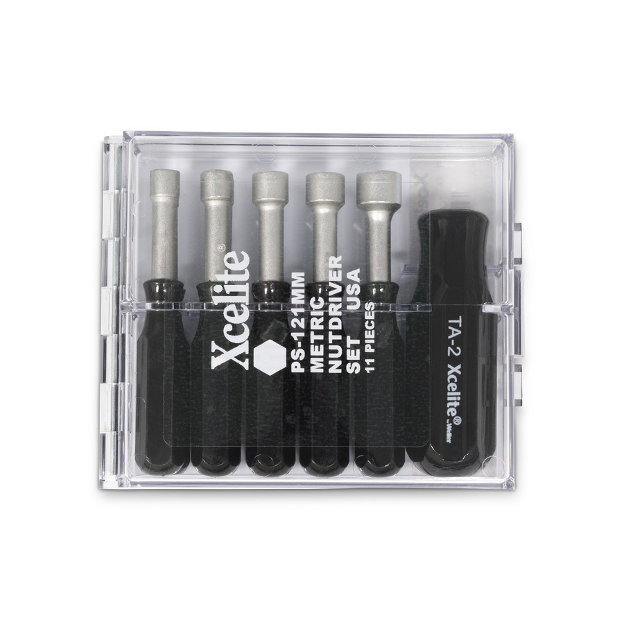 Weller Xcelite PS121MMN Midget Metric Nutdriver Set, 11-piece, 3mm