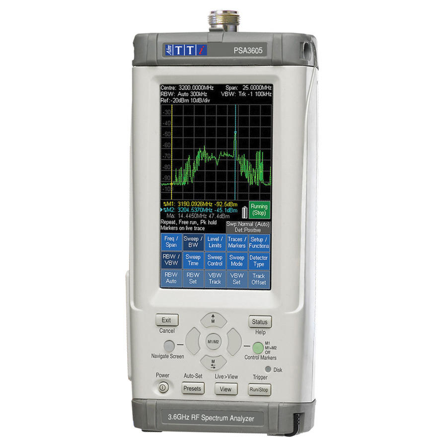 TestEquity: Aim-TTi PSA3605USC RF Spectrum Analyzer, U02 Firmware