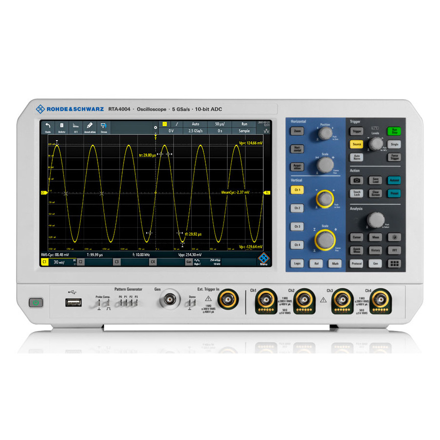 Rohde & Schwarz RTA-COM4US Mixed Signal Oscilloscope Bundle, RTCA4004 4/16CH, 1GHz, 5 GS/s, RTA4000 Series