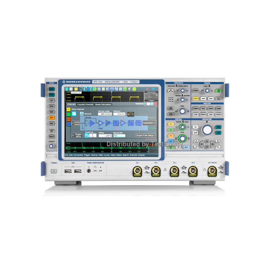 Rohde & Schwarz RTE1034.34 Digital Oscilloscope, 4 Channel, 350MHz, 5GS/s, 200Mpts, RTE1000 Series