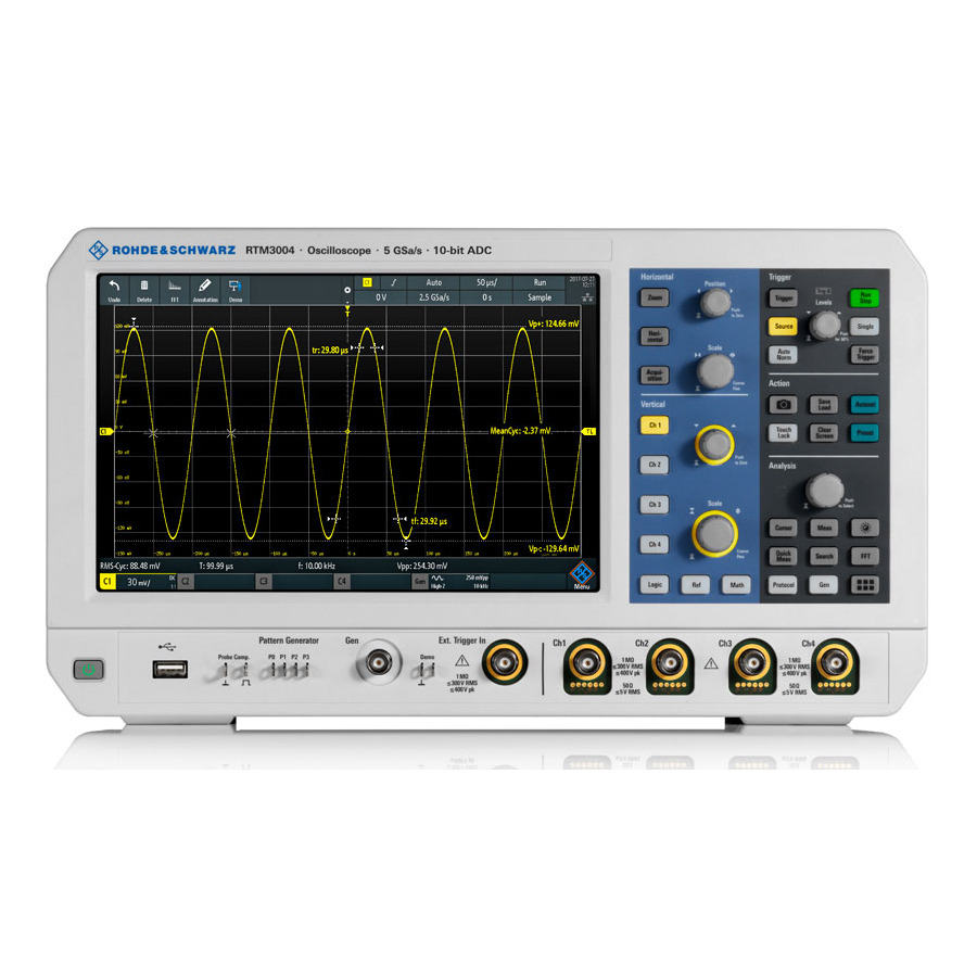 Rohde & Schwarz RTM3002 Digital Oscilloscope, 2 Channel, 100MHz, 5GS/s Sample Rate, RTM3000 Series