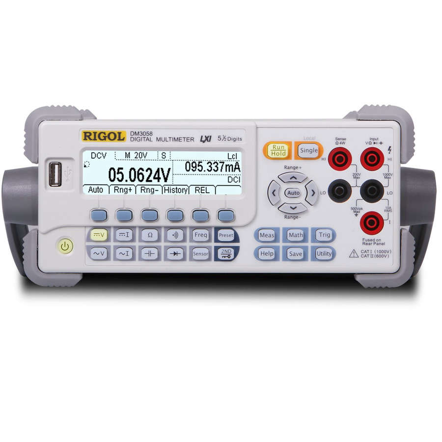 RIGOL DM3058 Benchtop Digital Multimeter, 5 1/2 Digit, USB, LXI, GPIB, RS-232, DM3000 Series