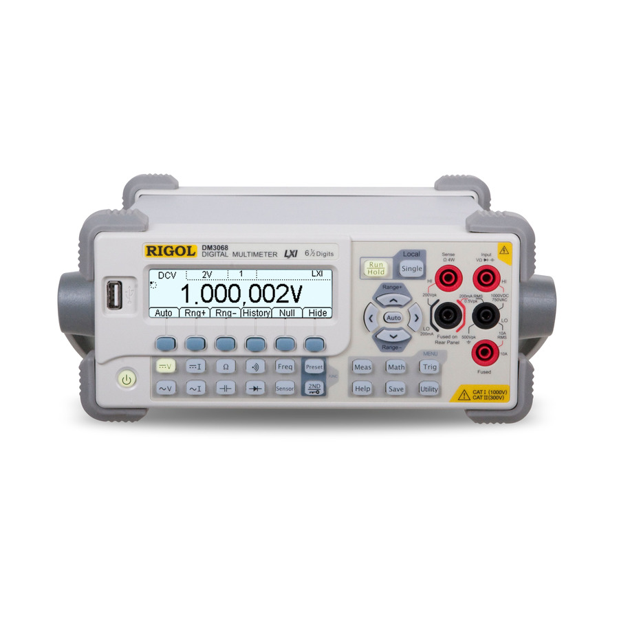 RIGOL DM3068 Benchtop Digital Multimeter, 6 1/2 Digit, USB, LXI, GPIB, RS-232, DM3000 Series