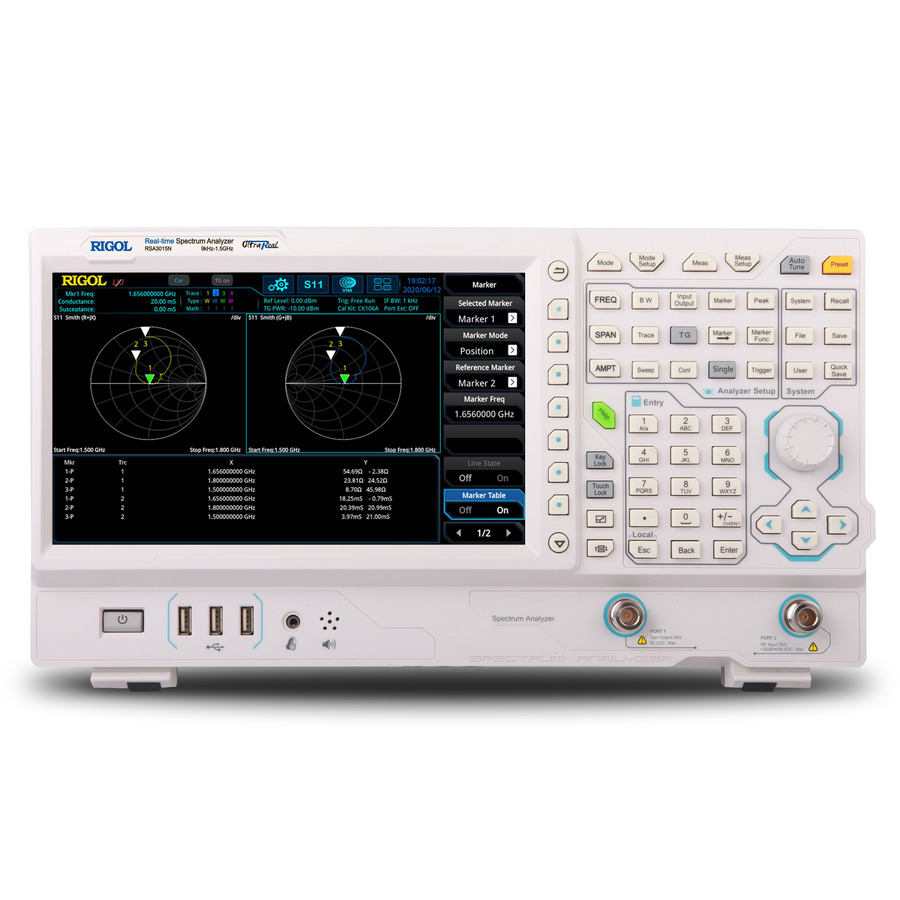 RIGOL RSA3015N RF Real-Time Spectrum Analyzer, 1.5 GHz, 10 MHz RTBW, VNA Capable, RSA3000N Series