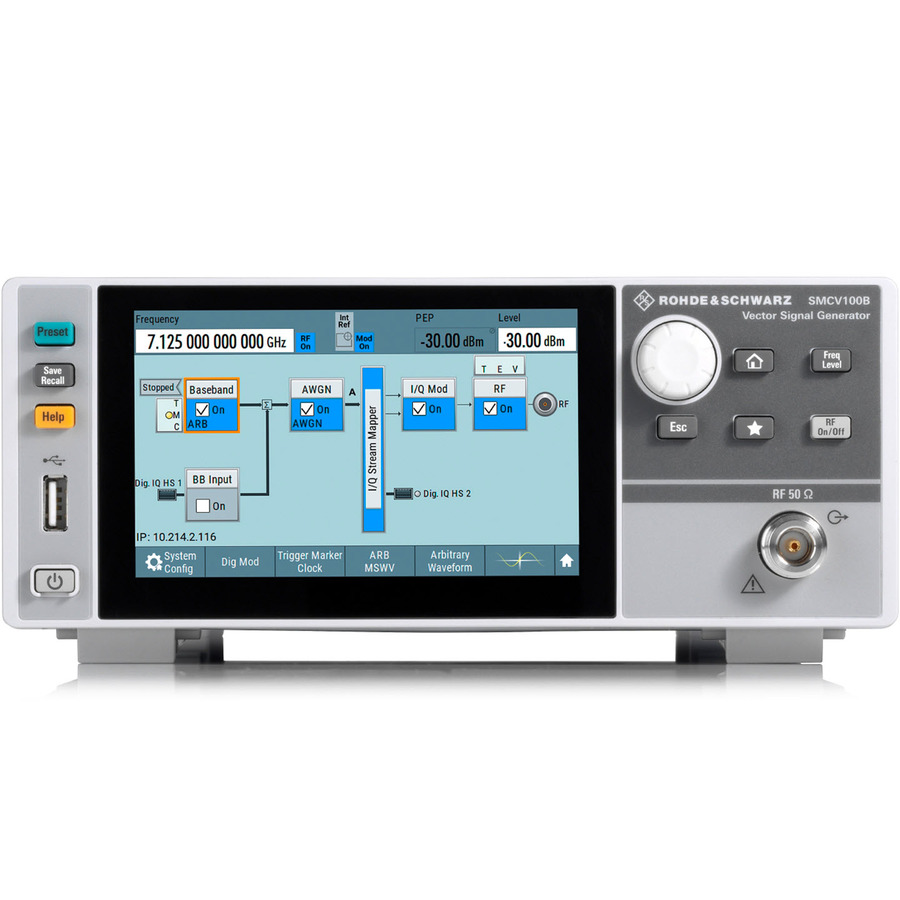 Rohde & Schwarz SMCV100B-B103 Vector Signal Generator, 4kHz to 3GHz, Generator/ARB, SMCV100B Series