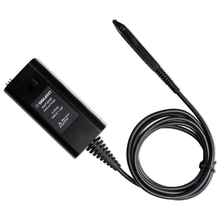 Siglent SAP2500 Active Probe, Single-Ended, SAPBus Interface, 10X, 2.5 GHz, 1.1 pF, 1 MOhm