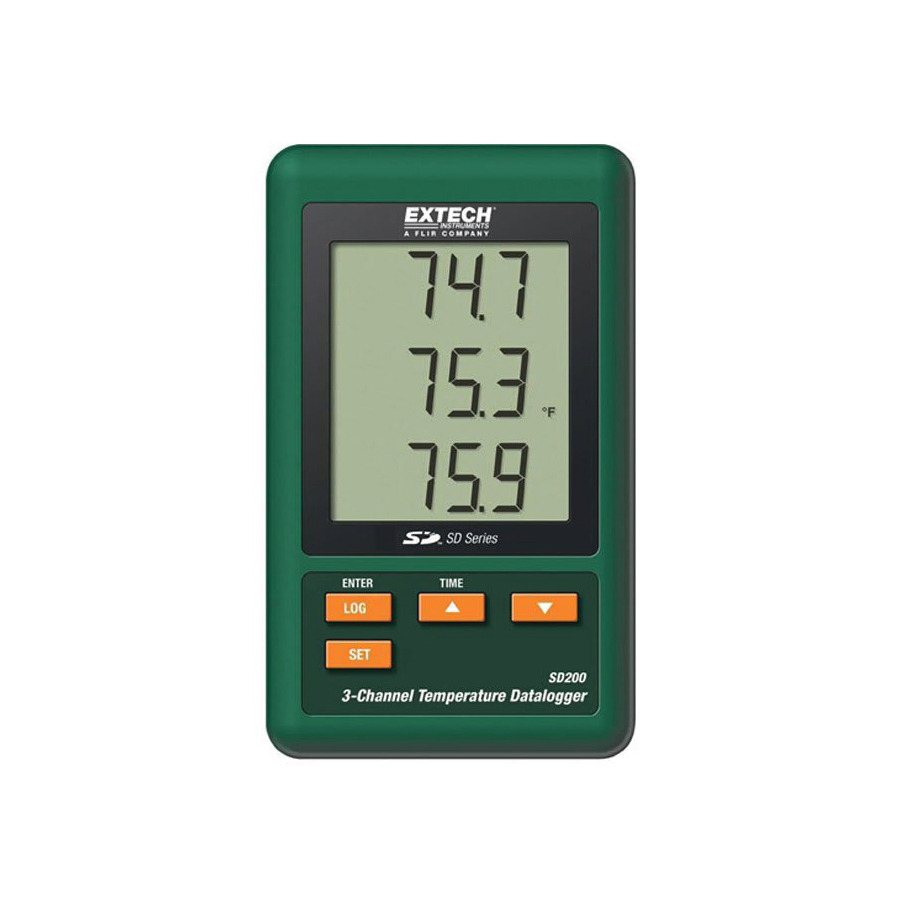 Extech SD200-NIST Temperature Datalogger, 3-Channel with NIST