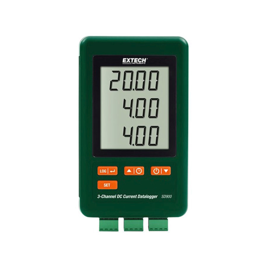 Extech SD900-NIST DC Current Datalogger, 3-Channel with NIST