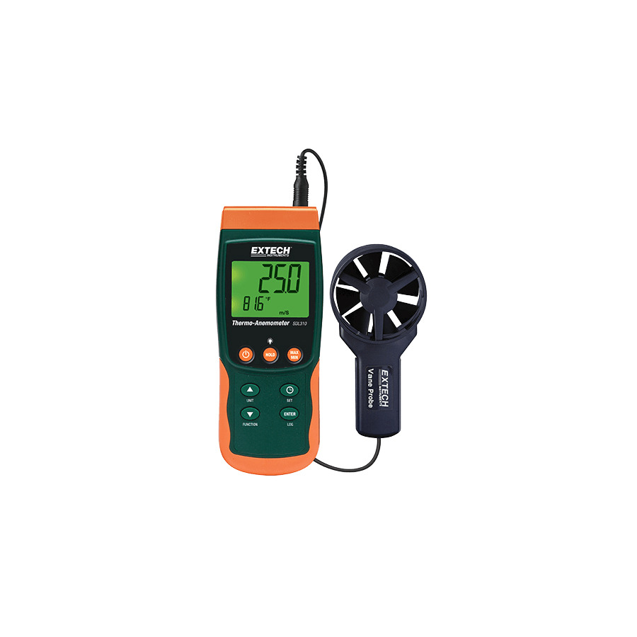 Extech SDL310-NIST Thermo-Anemometer/Datalogger with NIST