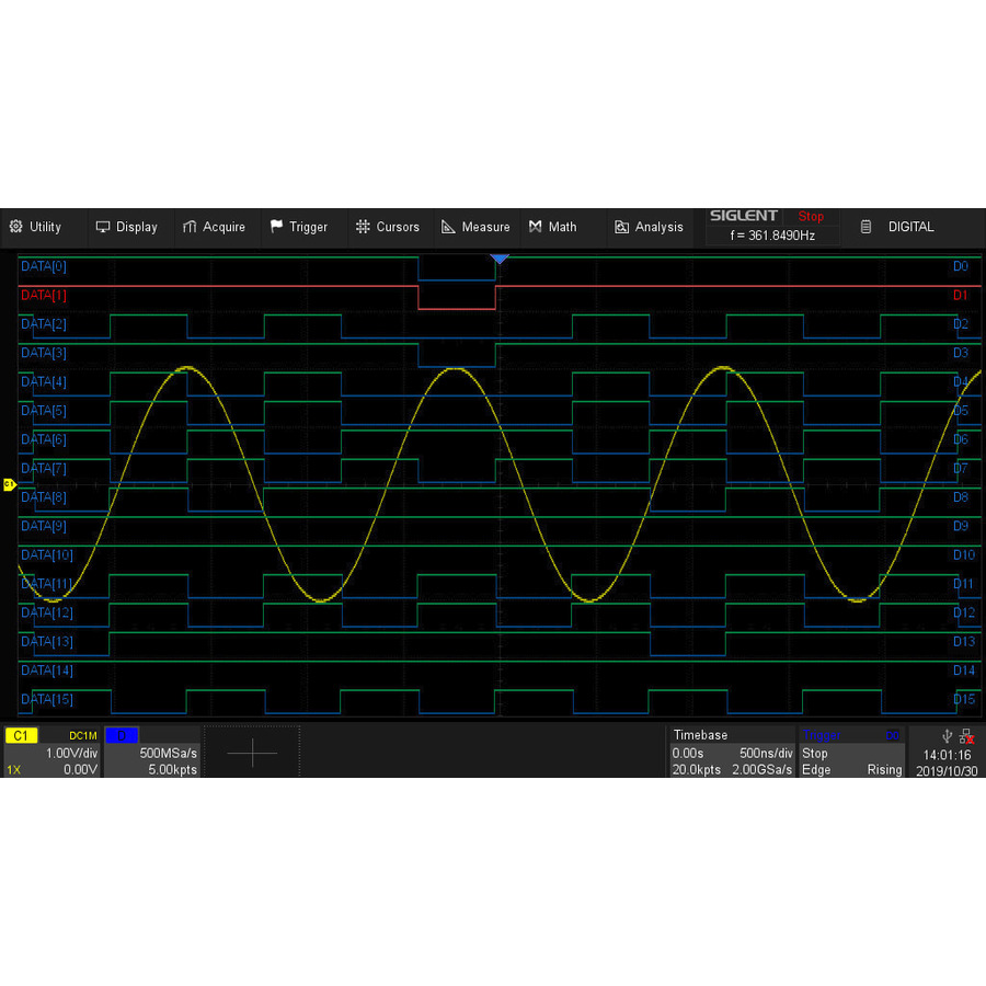 Siglent SDS2000XP-16LA MSO Function Software Option, 16CH, SDS2000X+ Series