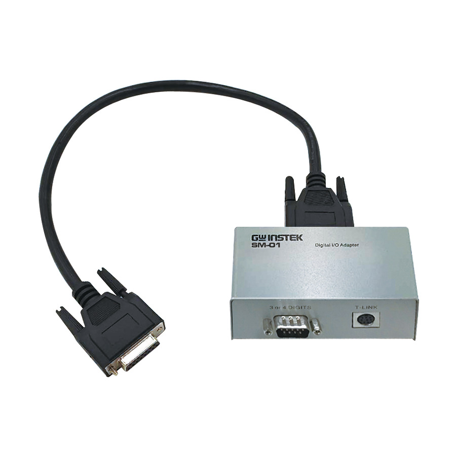 Instek GSM-01 Digital I/O Adapter, Converts DB15 to DB9 plus 8-Pin Micro-DIN