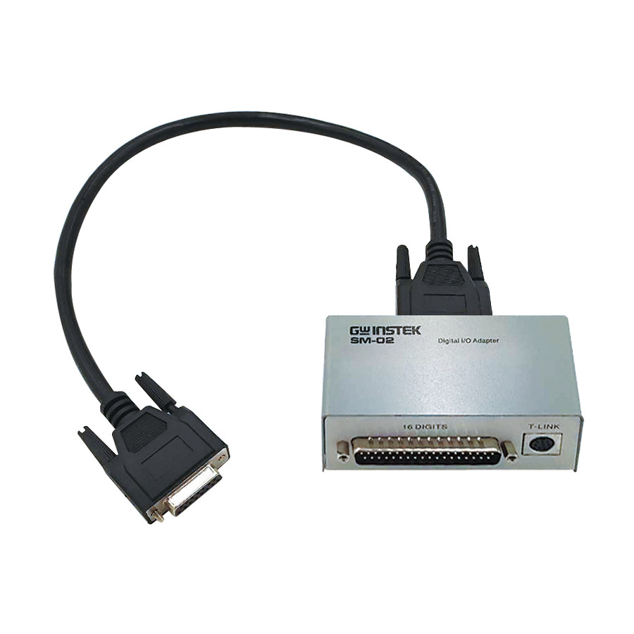 Instek GSM-02 Digital I/O Adapter, Converts DB15 to DB37 plus 8-Pin Micro-DIN