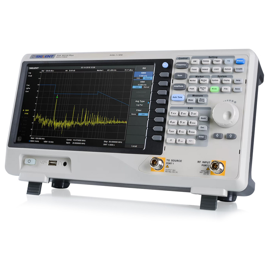 Siglent SSA3021X Plus RF Spectrum Analyzer, 2.1GHz, Tracking