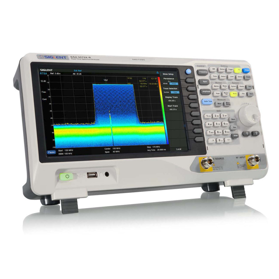 Siglent SSA3032X-R Spectrum Analyzer, 9kHz to 3.2GHz, Real Time 25 MHz, 10.1" TS, SSA3000X-R Series